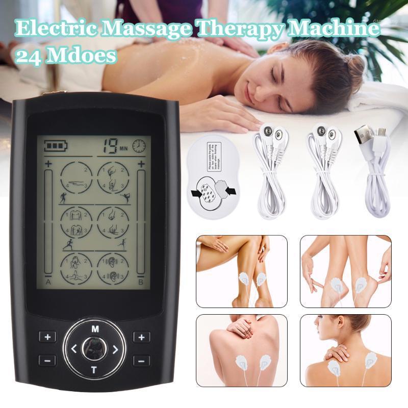 

24 Models Electric herald Tens Muscle Stimulator Ems Acupuncture Body Massage Digital Therapy Machine Electrostimulator1