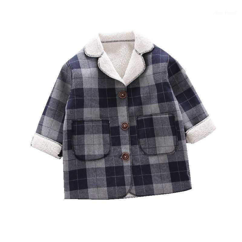 

Baby Boys Girls Cotton Jacket Plus Velvet Thicken Clothes Kids Fashion Tracksuits New Spring Autumn Children Casual Clothing1, Gray