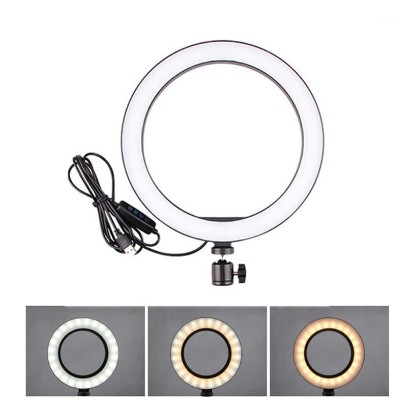 

6/10 inch ring light live photography fill light wire control dimming three-color LED Selfie Ring fill1