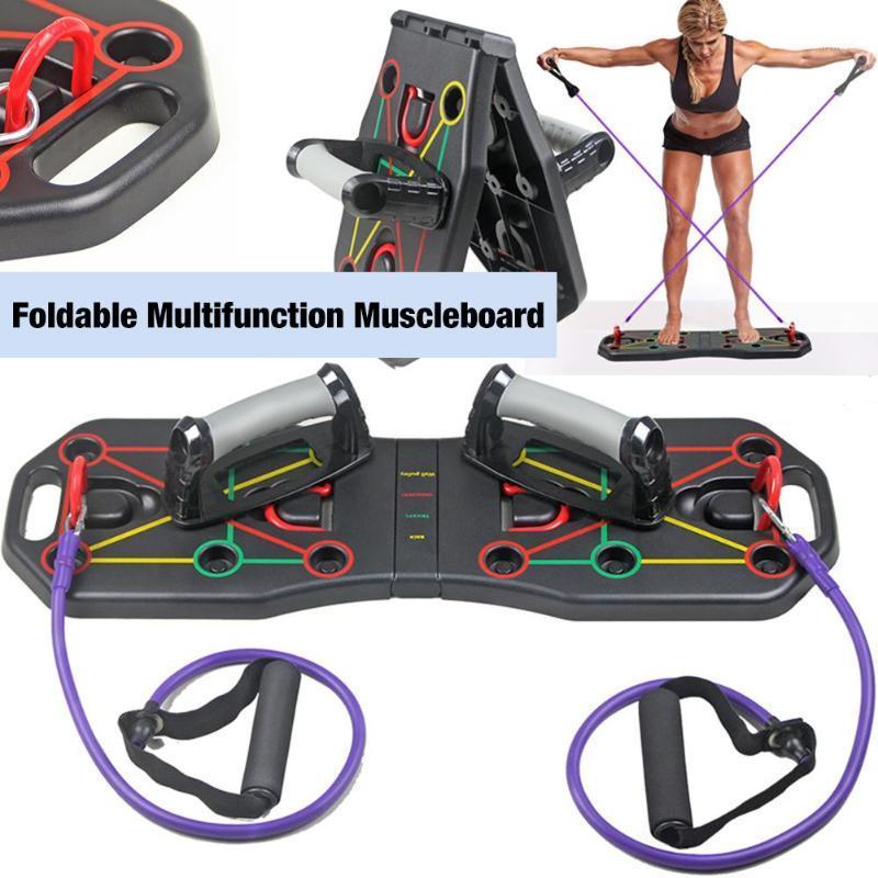 

Push Up Board Foldable Multifunction Muscleboard with Handle Pull Rope Push Up Board for Men Women Home Training1