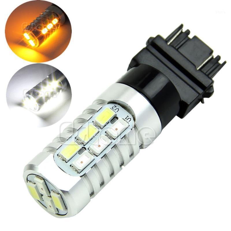 

50W 3157 Yellow White LED 5630 Dual Color Switchback Turn Signal Light Bulbs1, As pic