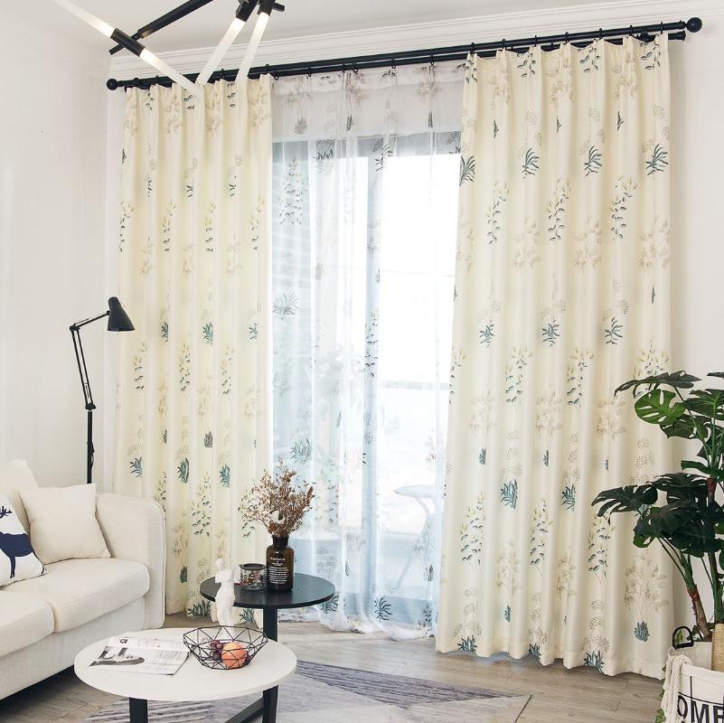 

Fresh Daffodil Shading Curtains for Living Dining Room Bedroom, Tulle