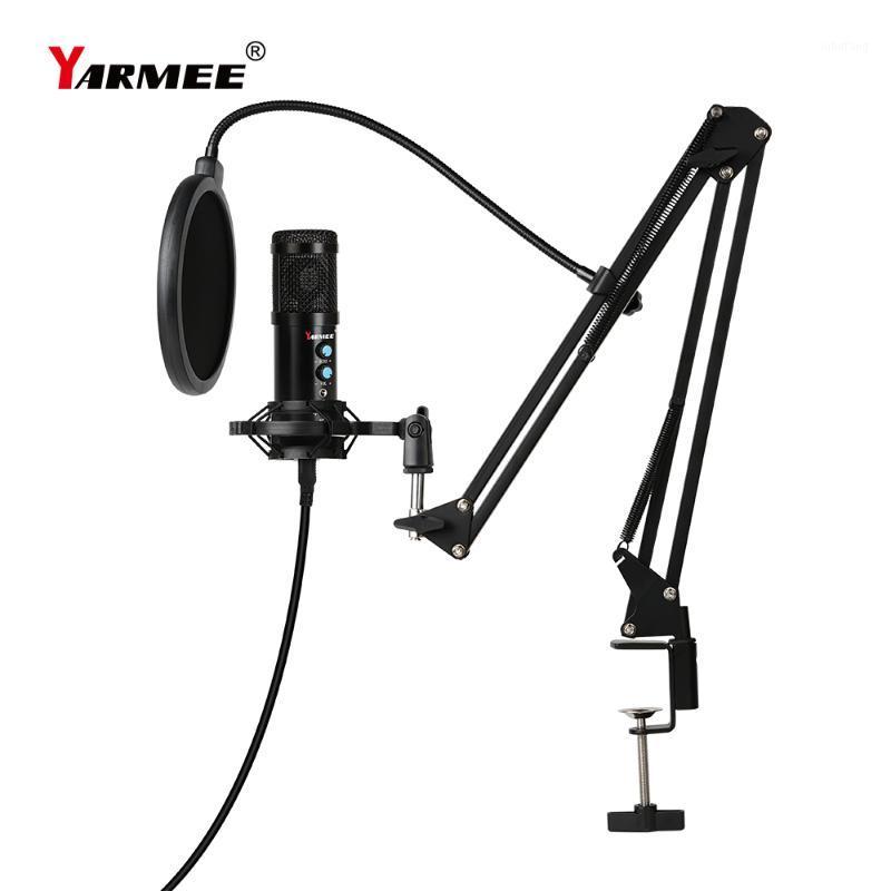 

YARMEE USB Condenser Microphone PC Microphone For Singing Web Class Gaming Meeting Recording Video1