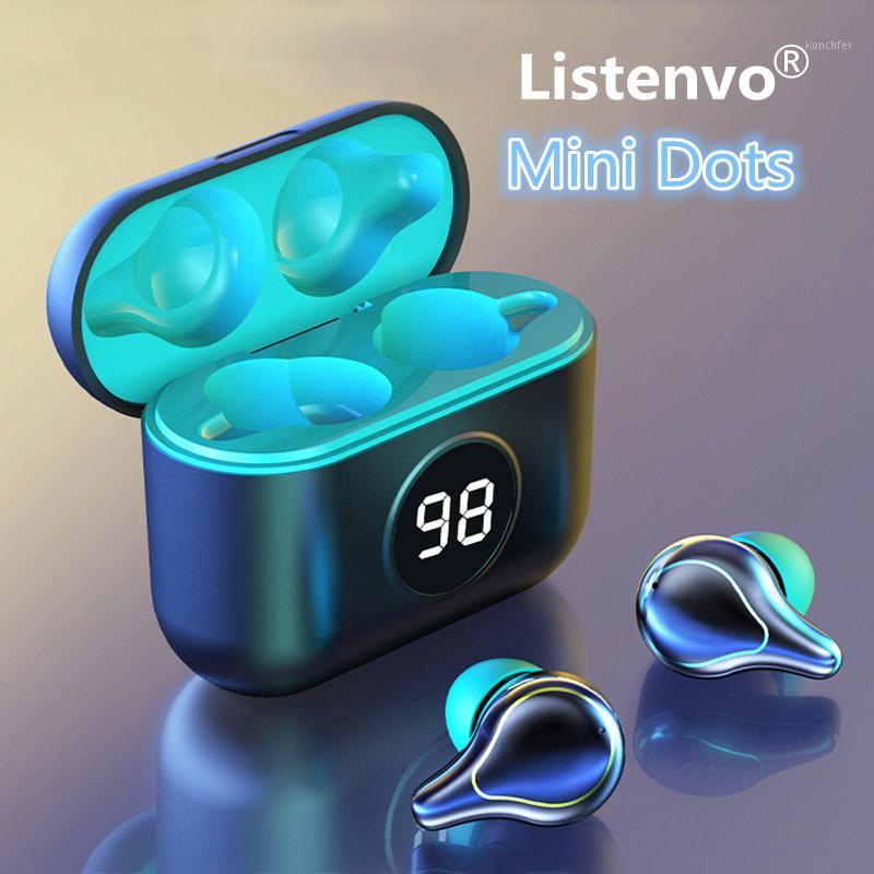 

Listenvo miniDods Wireless Headphones mini Bluetooth 5.0 headsets 9D Stereo with Microphone Sports Running Headsets HD Call1