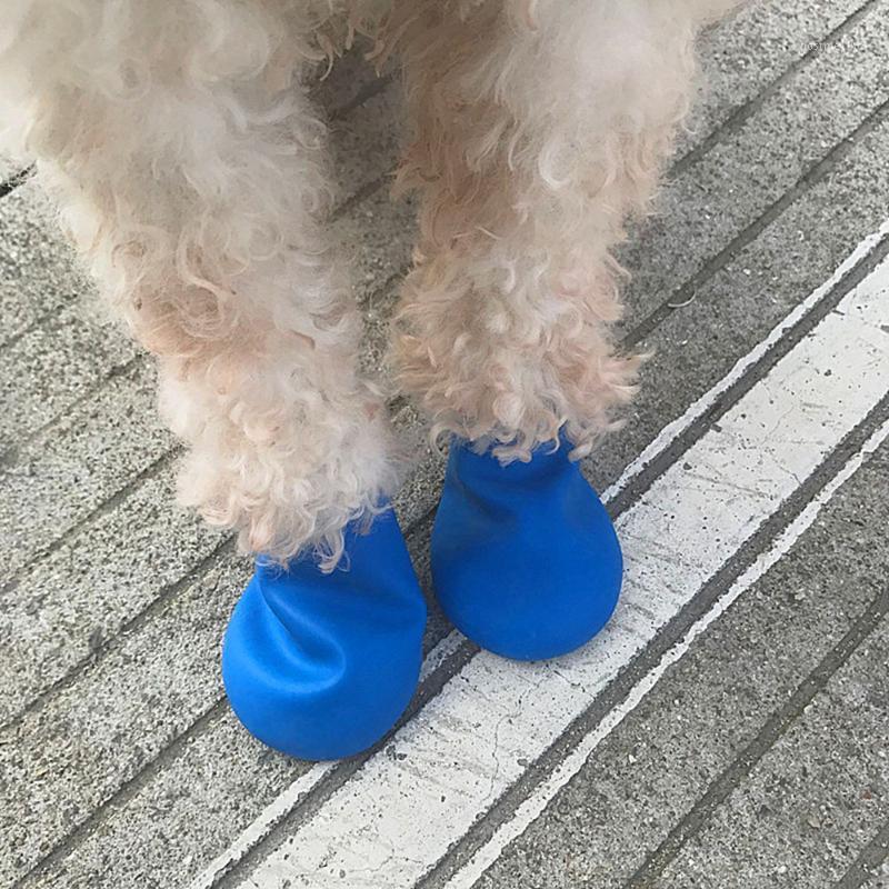 

Dog Shoes Pets Boots Socks Waterproof Rubber Rain Dog Shoes Non Slip Outdoor Puppies Candy Color1, Black