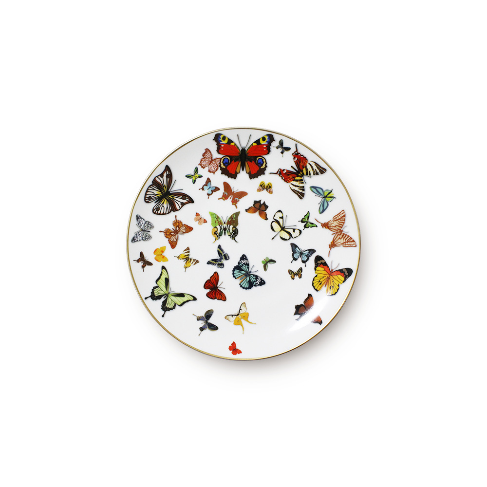 

new design bone China dinner set western tableware set ceramic dinnerware sets butterfly dinnerware set ceramic dinning plate wholesale