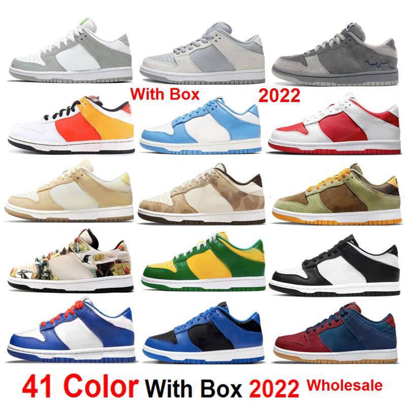 Être vrai 2022 Chaussures de course Maison Chateau Rouge Low Paisley Panda Panda Paisley Paisley Noir Noir Cacao Wow Rose Fossil Whisper Mars Bla