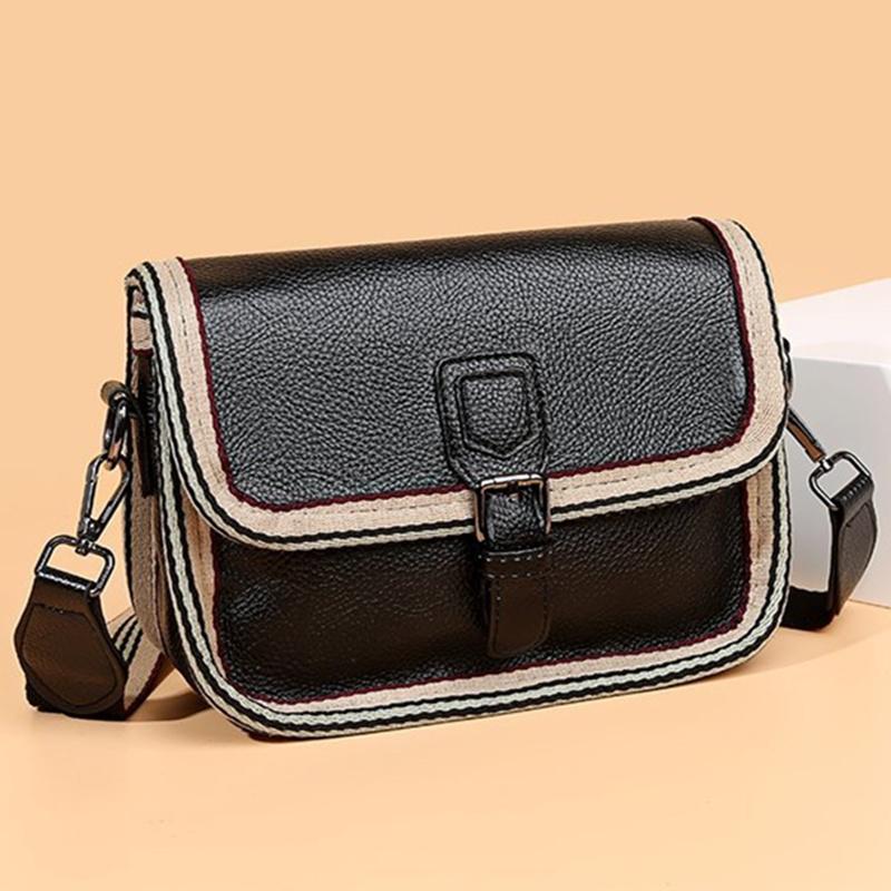 

New Fashion Women Shoulder Bags Designer Women's Handbags High Quality PU Leather Female Messenger bags Vintage Luxury Tote Bag, Black