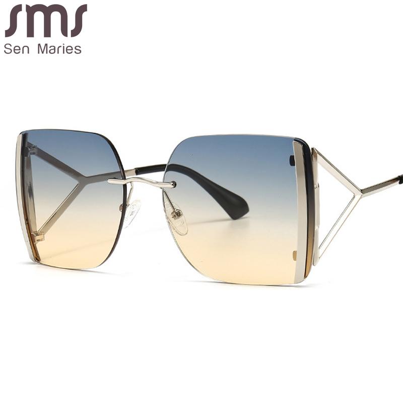 

Sunglasses 2021 Oversized Square Women Vintage Designer Sun Glasses Lady Retro UV400