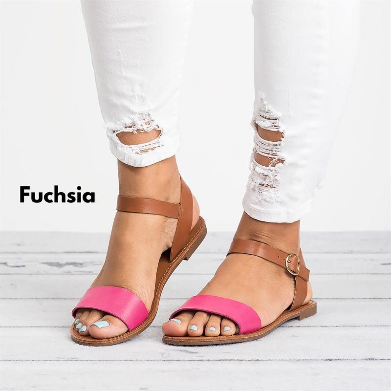 

Summer Women's Ladies Roma Flat Solid Peep Toe Sandals Fish Mouth Casual Shoes Women Beach Summer Shoes Female zapatillas mujer1, Light pink