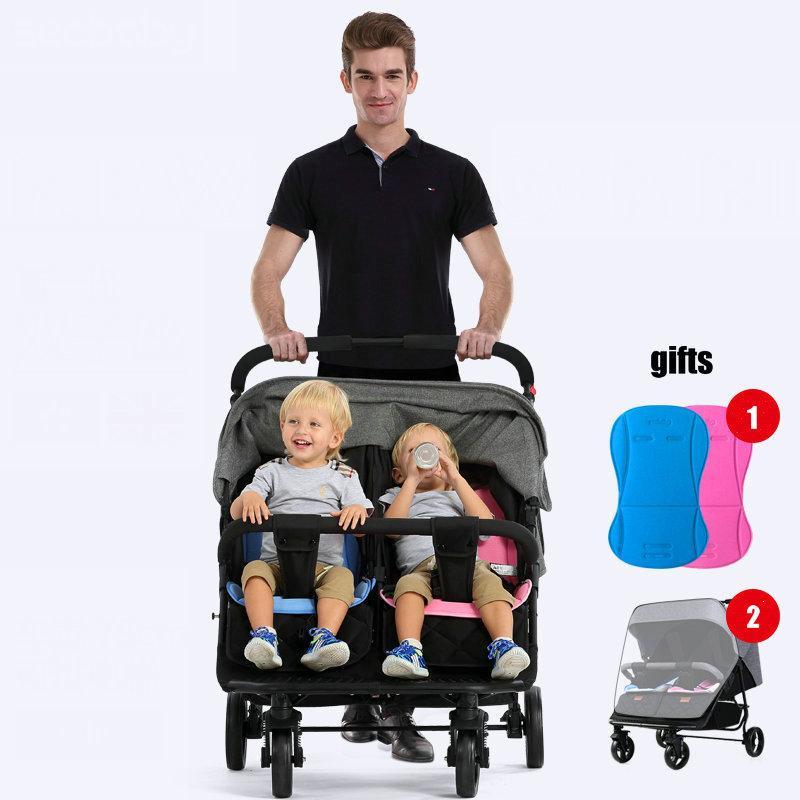 

Fold Twins Stroller Mutiple Stroller Baby Carriage1