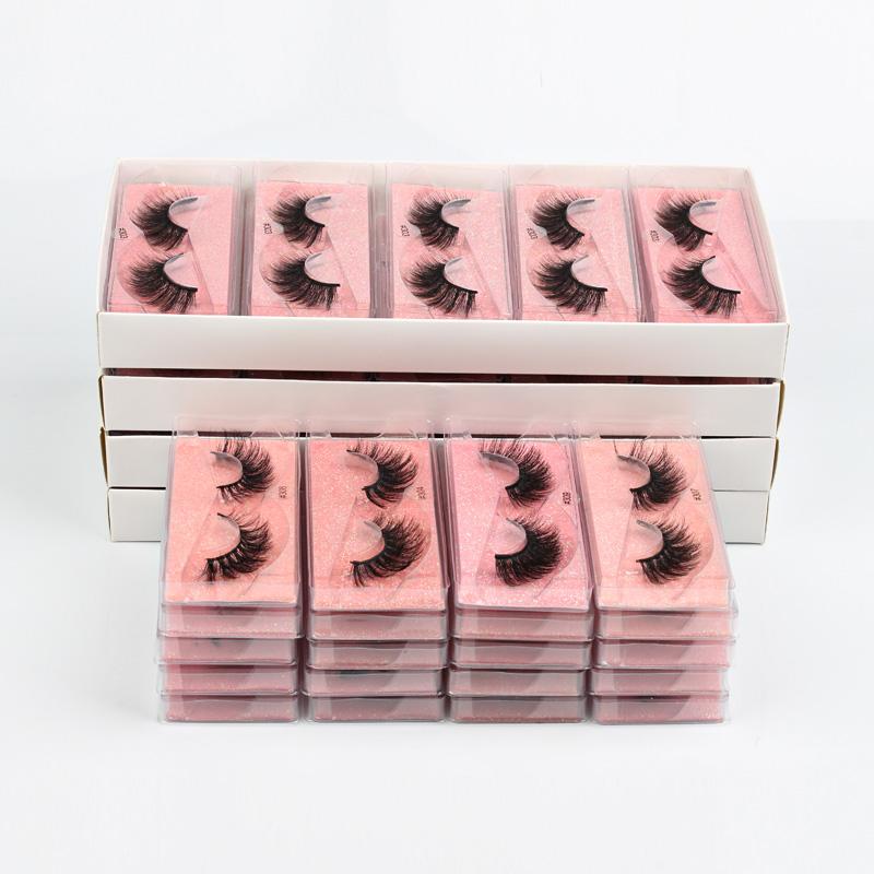 

Eyelashes Wholesale 40/50/100 pcs 6D Mink Lashes Natural False Eyelashes Long Set faux cils Bulk Makeup wholesale lashes