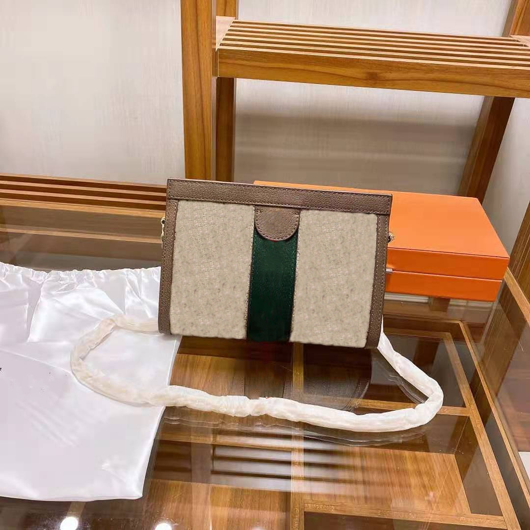 

2021 New Envelope Chain Bag Genuine Leather Handbags Handbag Stripe Women's Bag One Shoulder Bags Messenger Clip Bag High Quality Women, Customize