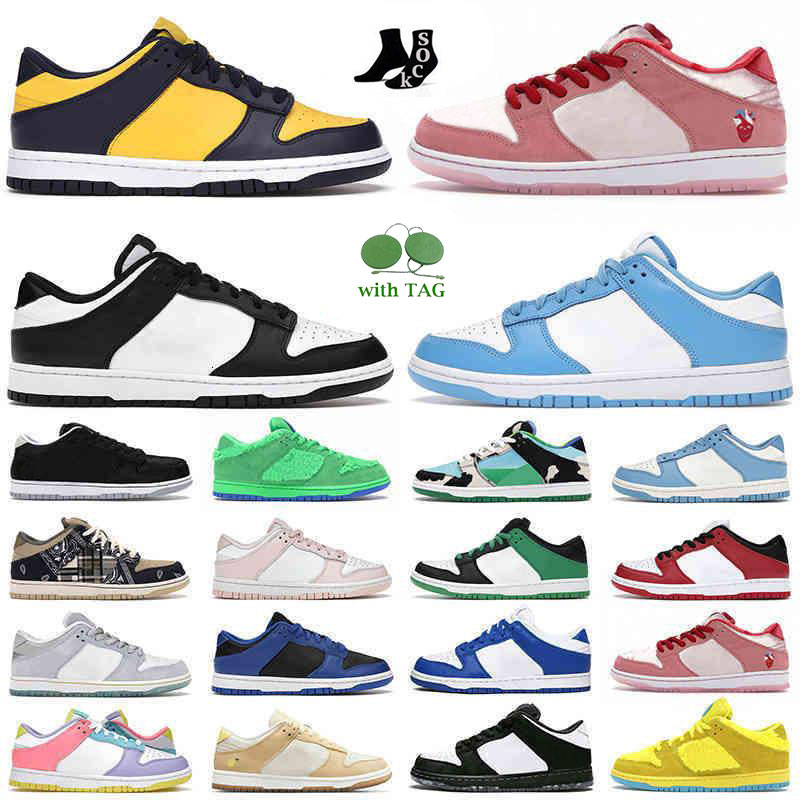 

Men Women Low Sports Shoes Casual Trainers White Black University Red Grey Fog Unc Blue Coast Boys Sneakers Team Green Michigan State Panda Pigeon Georgetown Chicago