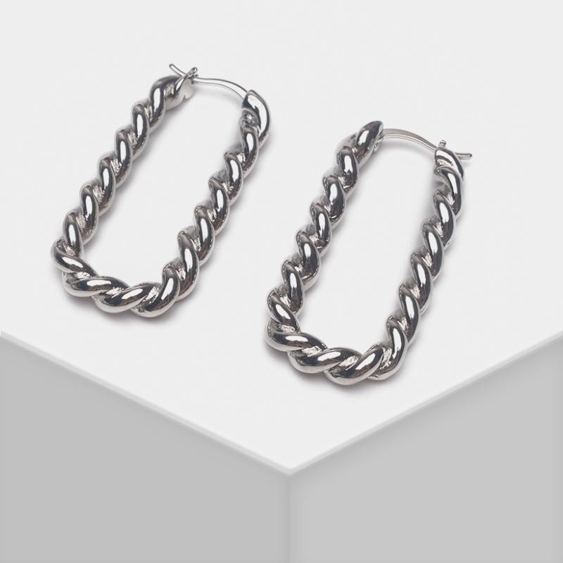 

Hoop & Huggie Amorita Boutique Simple Twine Earrings