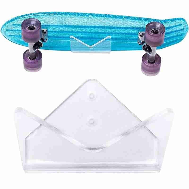 

1Pcs Skateboard Bracket Acrylic Clear Longboard Deck Skate Scooter Stand Hardware Skateboard Wall Mount Rack Display Stand Holde, White