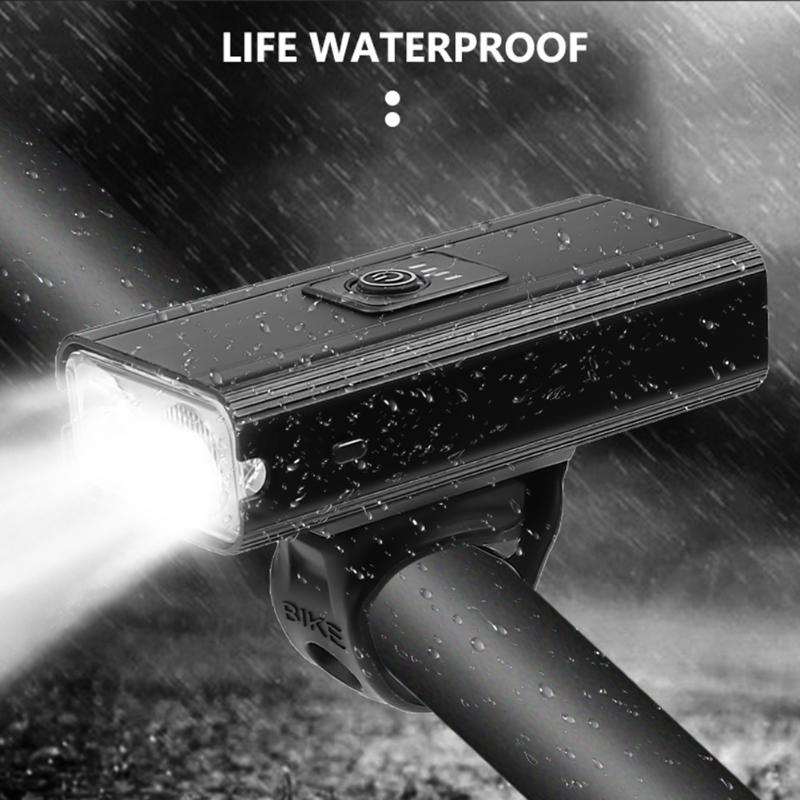 

USBWaterproof Cycling Headlight 800 Lumen Mountain Bike Safety LED for Outdoor Caring Personal Bicycle Supply