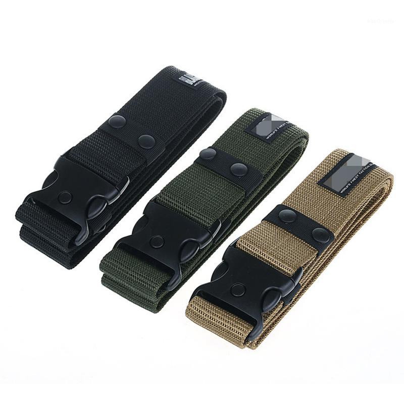 

Tactical Belt Men Women Army Fans Waistband Adjustable Nylon Outdoor Heavy Duty Combat Belts1, Black