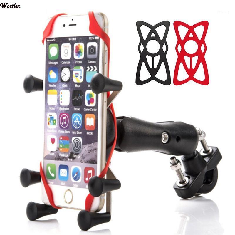 

Motorcycle Phone Holder Motorbike Rear View Mirror Handlebar Mount Stand Support for Mobile Phone Moto Cell Holder Stand1, Short no grip