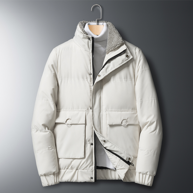 

2021 New Arrival Winter Thicken Man's Quality Jackets, with Male Hood, Cotton Padded Men's Jacket M-4xl KP3U, Ivory