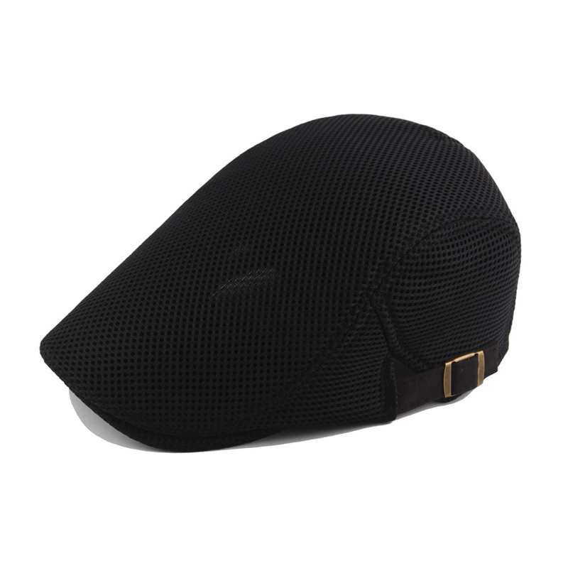 

New summer mesh Beret Cap cap golf driving sun flat hat fashion men's pure cotton Beret leisure pointed hat sun corolla