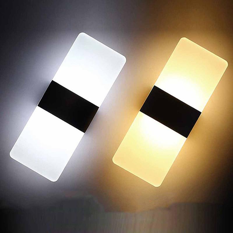 

new Modern Minimalist LED Aluminum Lamp Bedside Lamp Wall Room Bathroom Mirror Light Direct Creative Aisle