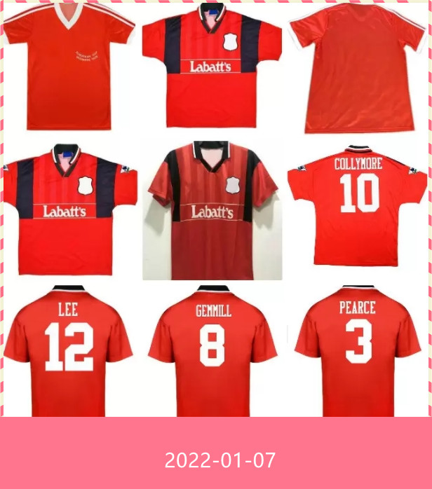 

79 80 Nottingham Forest 1994 Collymore HAALAND retro soccer jersey 94 95 Gemmill BOHINEN roy Stuart Pearce classic vintage football shirt, Wine red