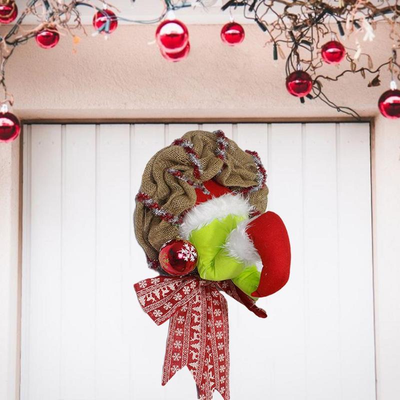 

Christmas Wreath Thief-shape Unique Garland for Home Door Decorations