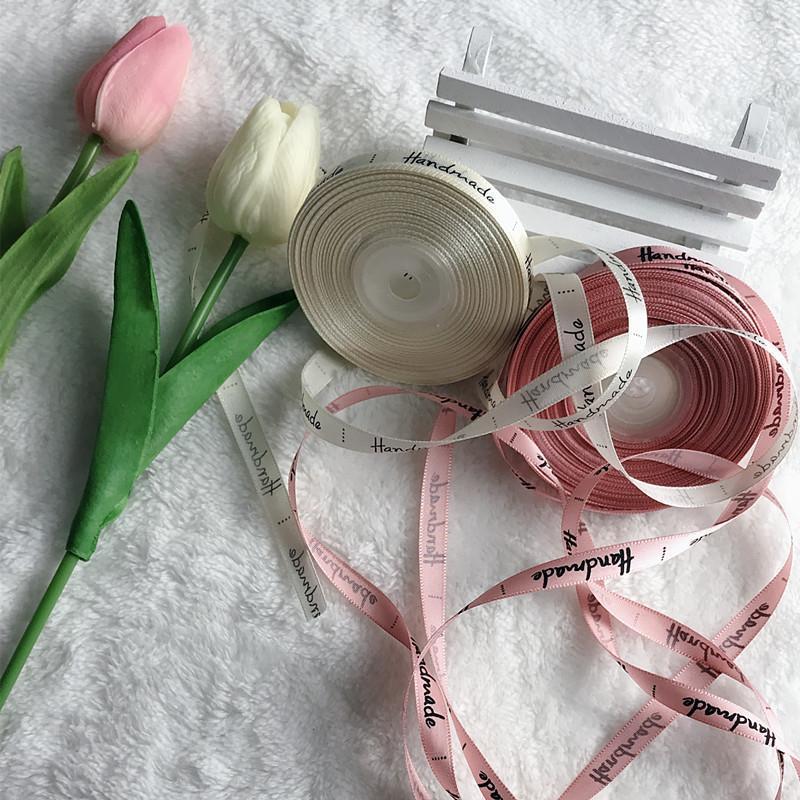 

25Yards Handmade Ribbon Silk Satin Ribbon Wedding Deco Mariage Cookie Dragee Candy Gift Box Cake Boxes and Packaging1