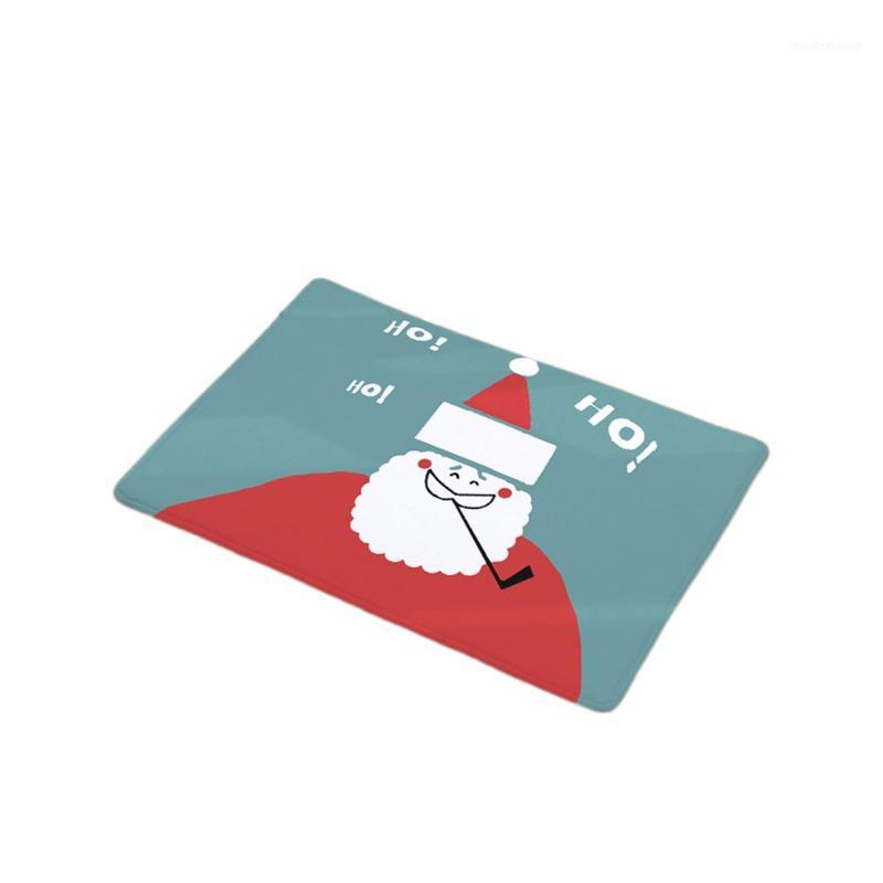 

Christmas Printed Mat Door Mat Digital Printing Mats Kitchen Toilet Strips Absorbent Anti-slipping Carpet1, White