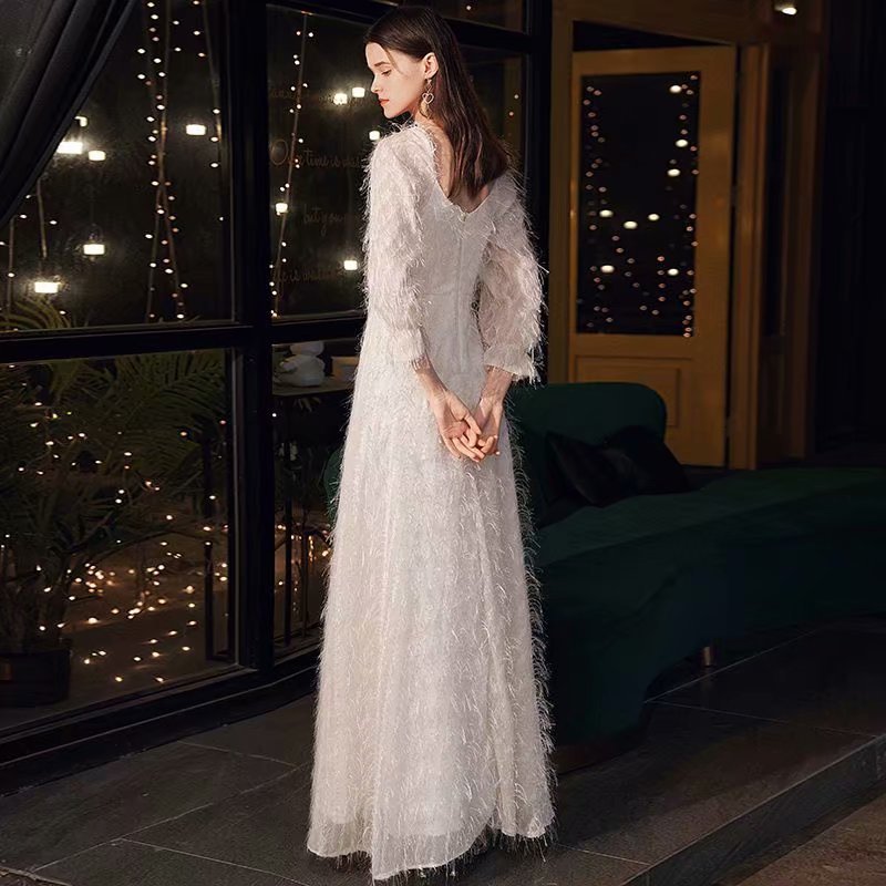 

2021 New Hot Sales Robe Soiree Prom Party 1087, Long Sleeve Dresses 8MVJ evening, Same as the photos