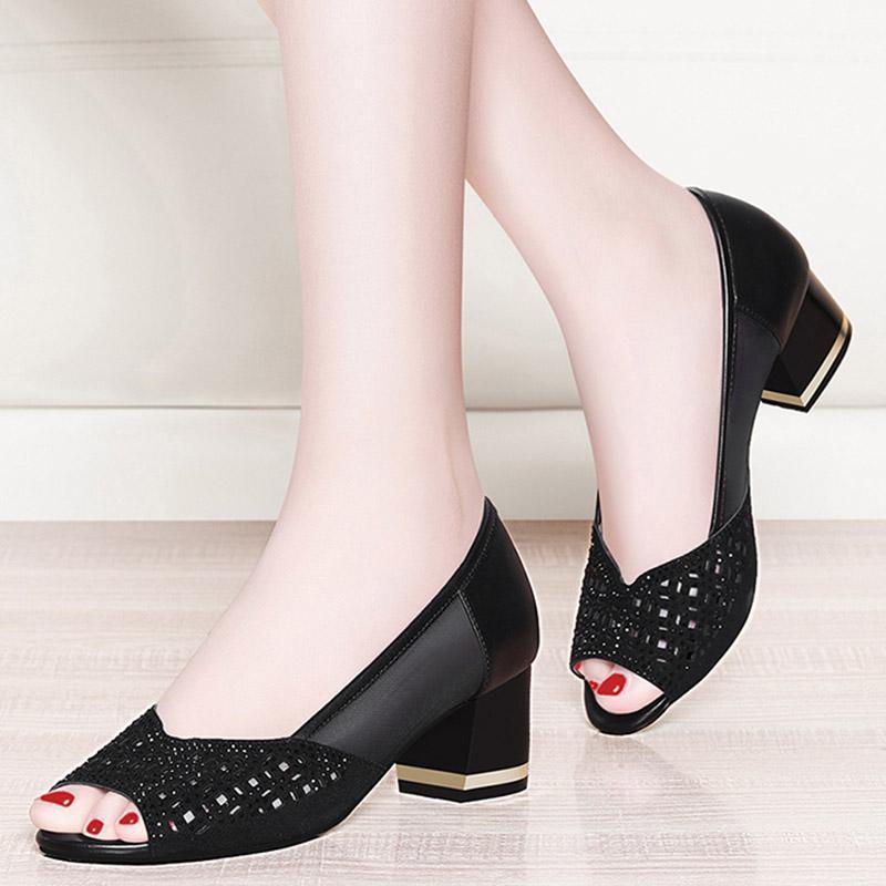 

Office Lady Shoes Peep Toe High Heels Sandals Woman Dress Shoes Open Toe Pumps Summer Mesh Woman zapatos mujer 75C211, Gold