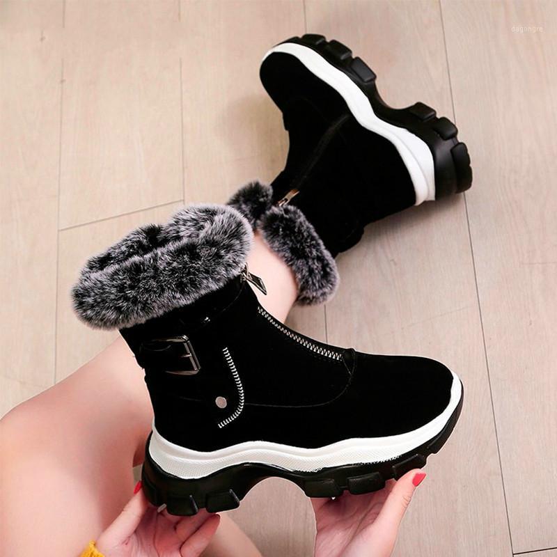 

Winter Sneakers Women Warm Plush Vulcanized Shoes High Top Platform Sneakers Black Chunky Women Shoes Platform Boots1, 2502