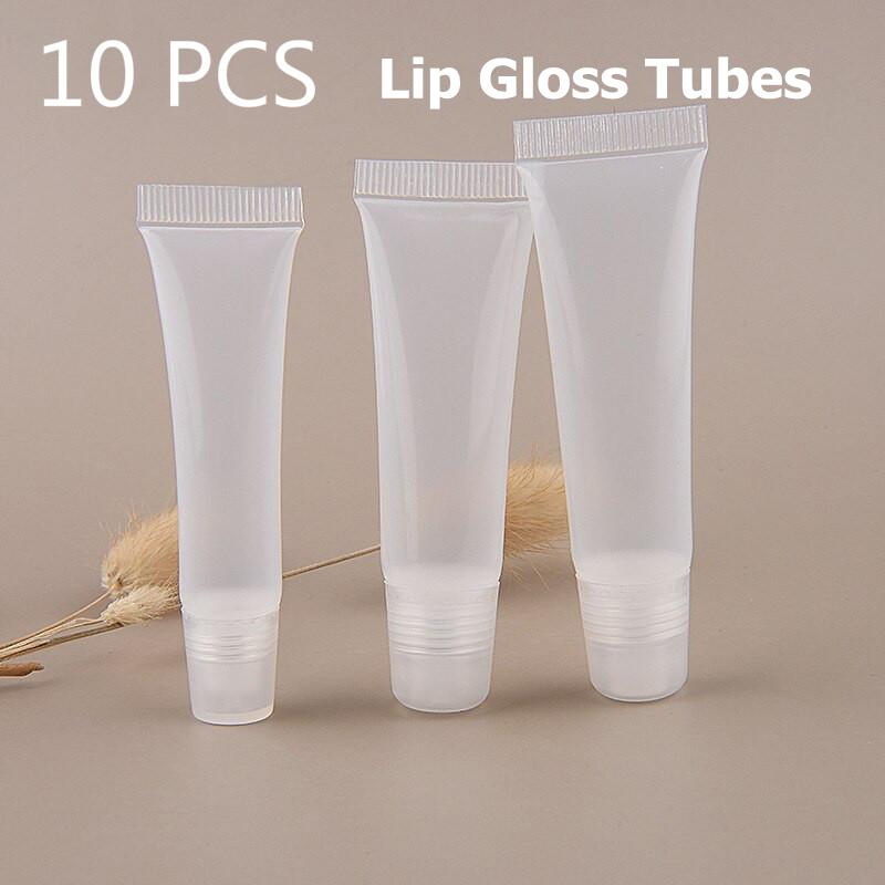 

0Pcs/Pack Empty Container For Lip Gloss Lips Glaze Tube Refillable Bottles Makeup Cosmetics Soft Tubes Clear Bottle Tools