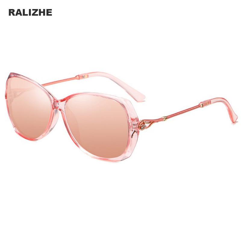 

Sunglasses 2021 Fashion Women Polarized Brand Pink Oversized Oval Driving Diamond Gradient Sun Glasses Dresigner UV400