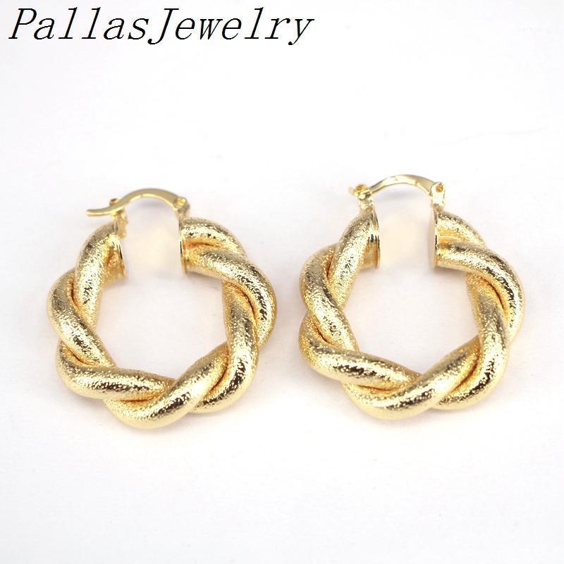 

Hoop & Huggie 5Pairs Round Oval Gold Color Punk Earrings High Quality Ear Clip Wedding Party Jewelry Gift1