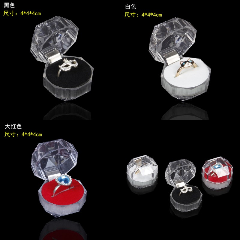 

Acrylic Delicate Fashion Jewelry Box For Ring Bracelet Pendant Beads Earrings Pins Ring Holder Display Box jewelry boxes packaging 105 M2