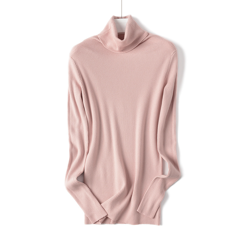 

2021 High Quality Women New Turtleneck Pullover Winter Tops Solid Cashmere Autumn Female Sweater Hot Sale Pq0v, Red