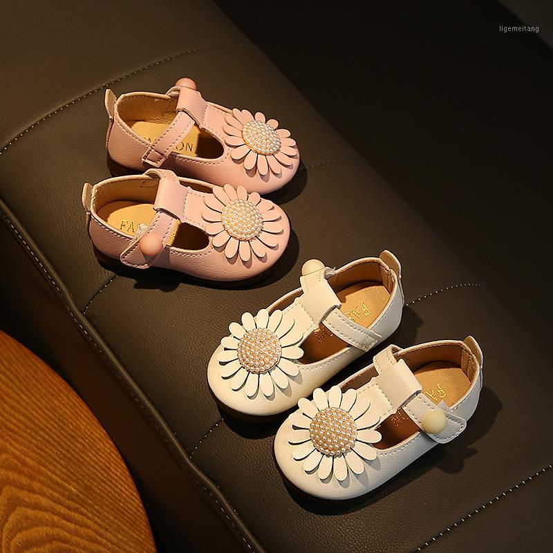 

Girls Leather Shoes Cute Princess Shoes Baby Toddler -2 Years Old Baby Soft Bottom Toddler1, White