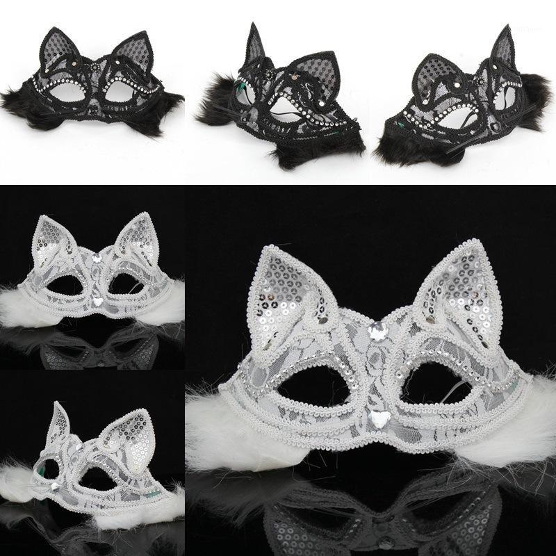

Halloween Makeup Ball Christmas Party Half Face Lace Mask Half Face Princess Mask Venice1