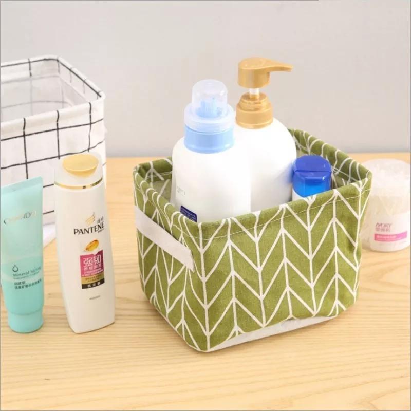 

Plaid Container Basket Bucket Organizer Laundry Bag Storage Box Bin Desk Sundries Folding Cartoon Printing Bags