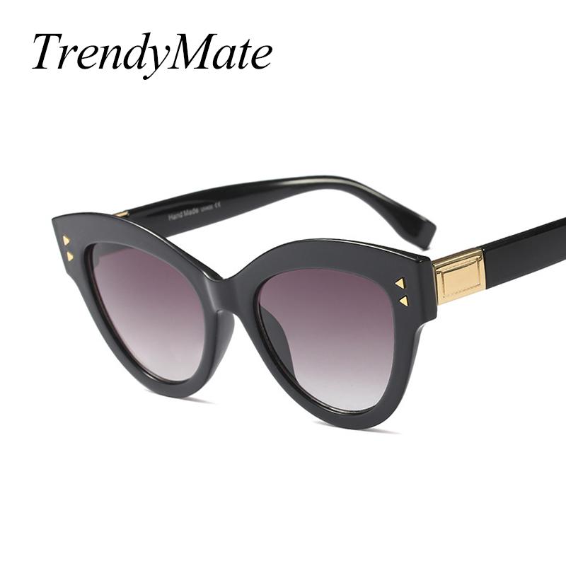 

2020 New Women Cat Eye Sunglasses Black Brand Designer Cateye Sun Glasses For Female Goggles UV400 1452T