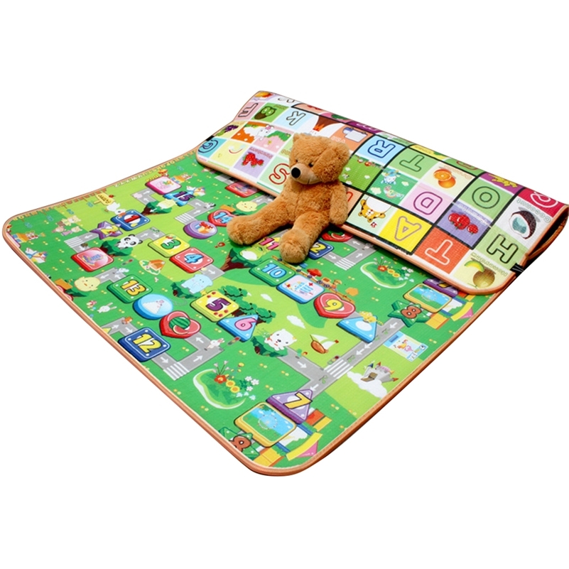 

Mat for Children Baby Play Mat 0.5cm Thick Crawling Mat Double Surface Baby Carpet Rug Animal Developing Game Pad LJ201113, Pj4048d
