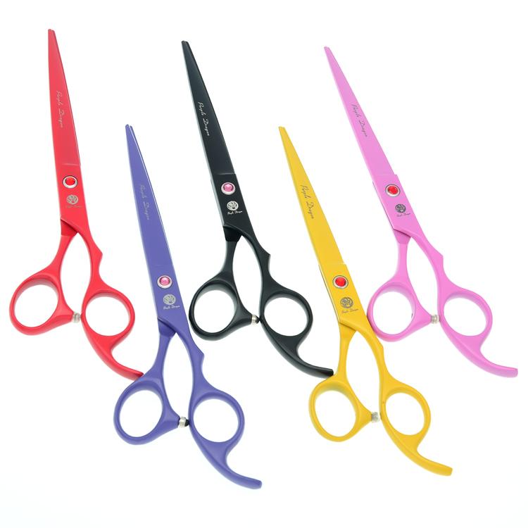 

7.0" Professional Dog Cutting Scissors Japan 440c Steel Pet Grooming Shears Straight Head Animal Hair Thinning Shears LZS0648