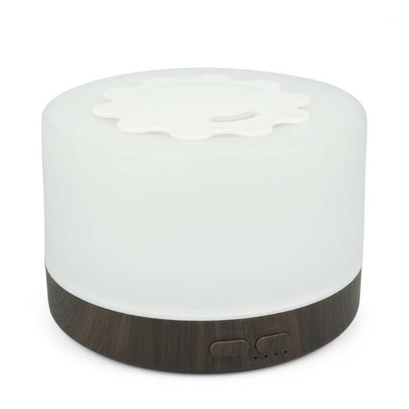 

2020 Air Purifier 700ML Ultrasonic Aroma Diffuser Air Humidifier Wood Grain Colorful Light Essential Oil Purifier for Home 3171