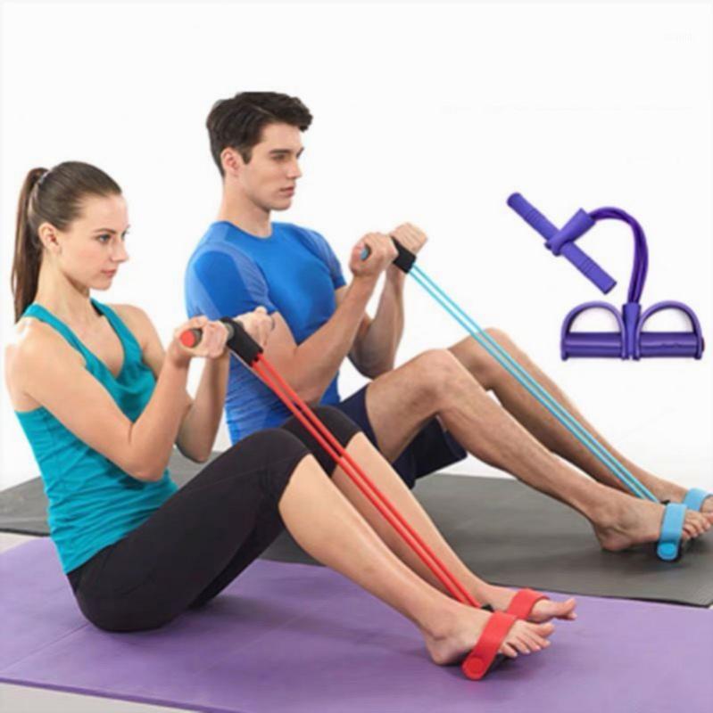 

Fitness Gum 4 Tube Resistance Bands Exercise Gym Sport Training Elastic Bands For Fitness Equipment Sit Up Pull Rope Gym1
