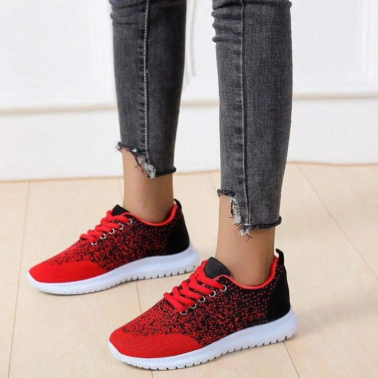 

Women Sneakers Fashion Shoes Casual Sneakers knitted Vulcanized Shoes Fashion Chunky Ladies Trainers 2021 Plus Size #CN6J