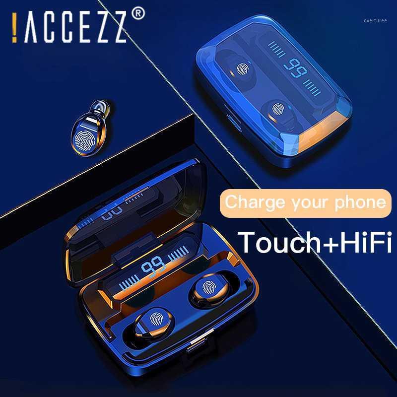 

ACCEZZ Wireless Earphone Bluetooth5.0 HiFi IPX7 Waterproof Touch Control Headset for Sports Game Headset1