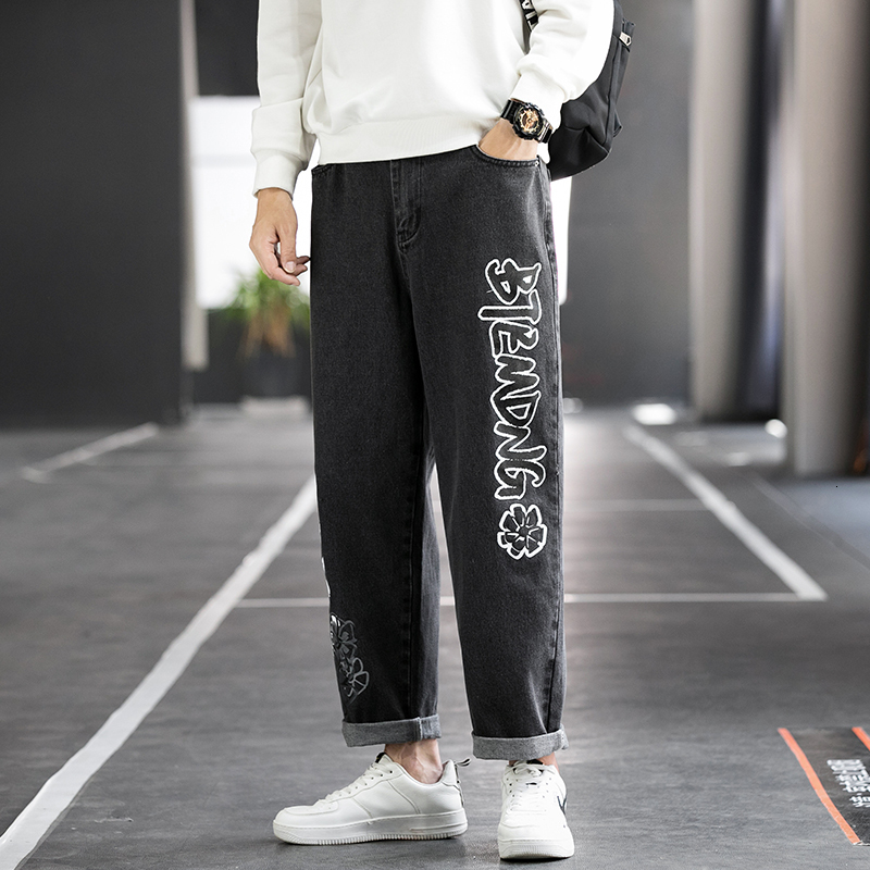 

New Hip Hop Design Brand Jeans for Men's Straight 2021 Spring Autumn Fashion Punk Skateboard Moto Bike Vintage Jean Plus Oversize Qr8u, Gk20440 2