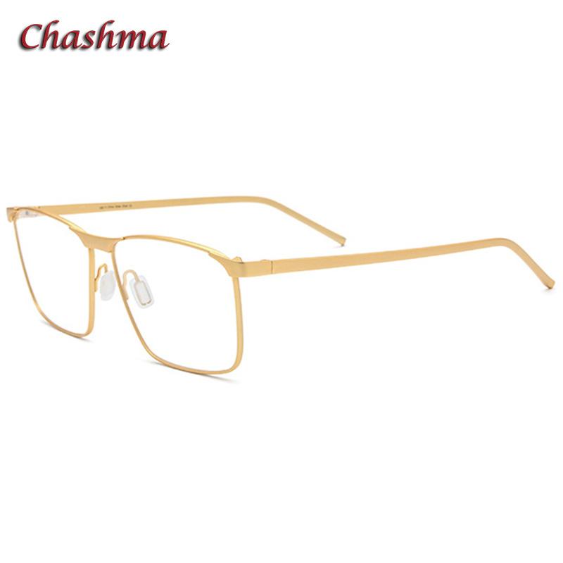

Fashion Sunglasses Frames Men Gold Optical Glasses Frame Top Quality Pure Titanium Eyeglass For Prescription Lenses No Fade Eyewear